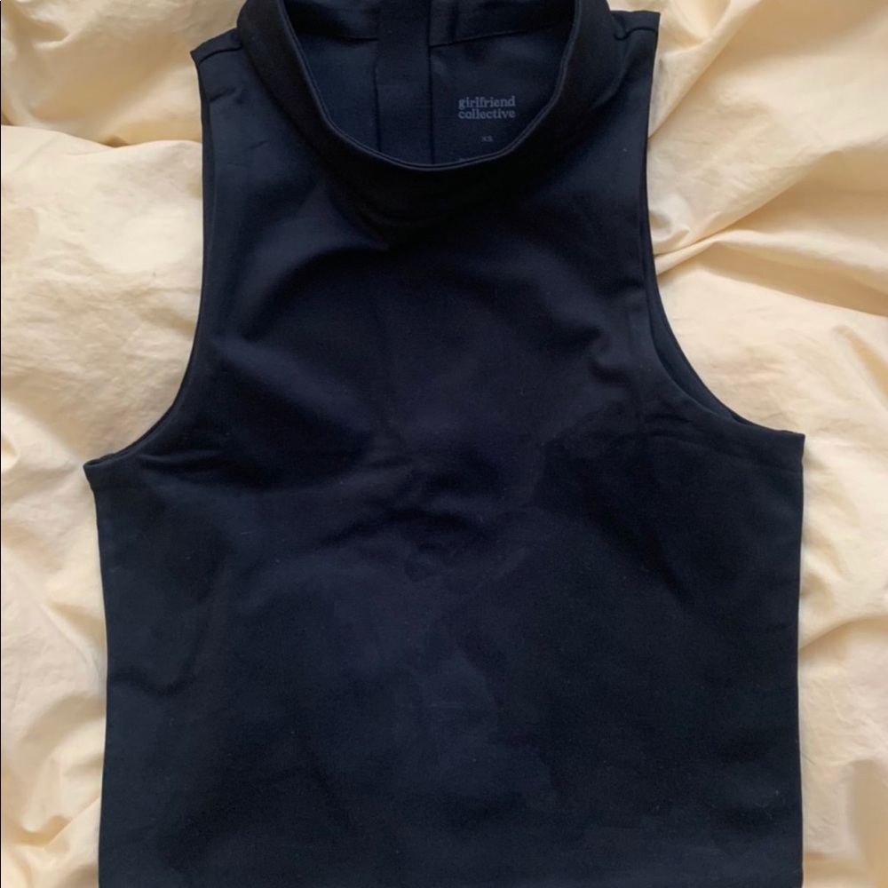 Girlfriend Collective Freddie Mockneck Bra in XS